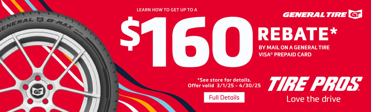 General Tire Rebate Banner