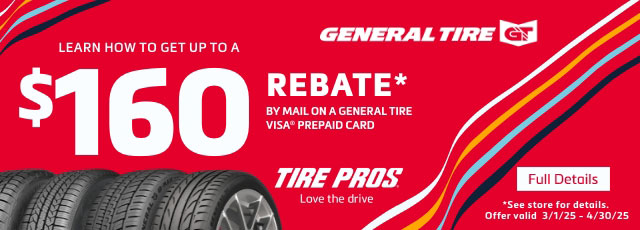 General Tire Rebate Banner