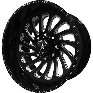 American Force Blur CC Satin Black W Milled Spokes