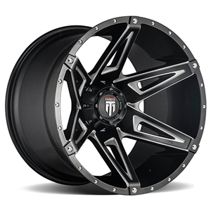 American Truxx Kutz AT1902 Gloss Black W/ Milled Spokes