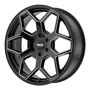 American Racing AR916 Gloss Black W/ Milled Spokes