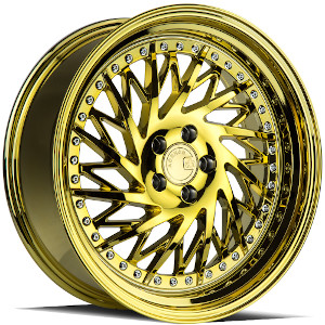 Aodhan Ds03 Vacuum Gold W/ Chrome Rivets Passenger