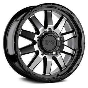 Black Rhino Excursion Gloss Black W/ Milled Spokes