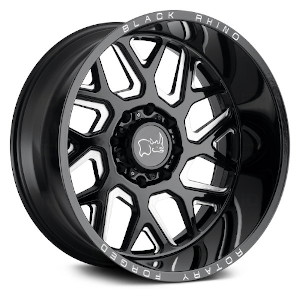 Black Rhino Reaper Gloss Black W/ Milled Spokes
