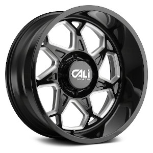 Cali Offroad Sevenfold 9111 Gloss Black W/ Milled Spokes