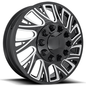 Fuel Forged FF41D Matte Black W/ Milled Spokes