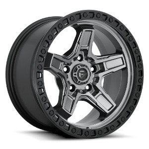 Fuel Kicker D698 Matte Gunmetal W/ Black Lip