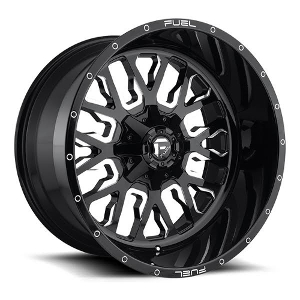 Fuel Stroke D611 Black W/ Milled Spokes