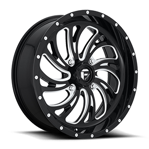 Fuel UTV Kompressor D641 Gloss Black W/ Milled Spokes