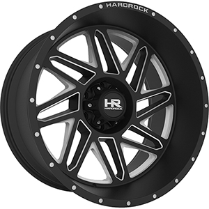 Hardrock Bones Xposed H501 Gloss Black W/ Milled Spokes