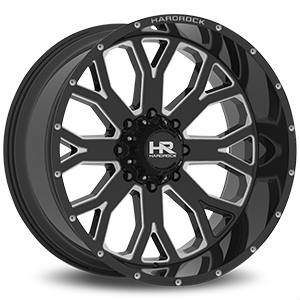 Hardrock Slammer Xposed H504 Black W/ Milled Spokes