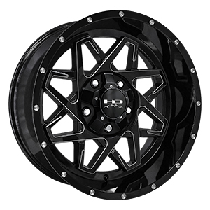 HD Offroad Caliber Black Milled Edges