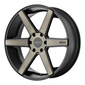 KMC KM704 District Truck Satin Black Machined DDT