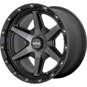 KMC KM101 Tempo Satin Black W/ Gray Tint