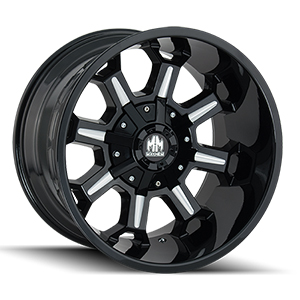 Mayhem Combat 8105 Gloss Black W/ Milled Spokes