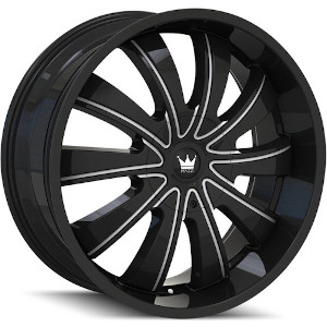 Mazzi Rolla 374 Matte Black W/ Machined Dark Tint