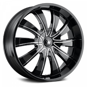 Mazzi Rolla 374 Black W/ Milled Spokes