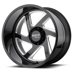Moto Metal MO400 Gloss Black W/ Milled Spokes Right