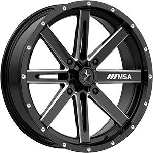 MSA Offroad M41 Boxer Gloss Black W/ Milled Spokes