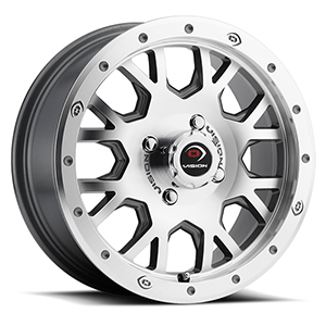 Vision Off-Road Invader GV8 Gunmetal W/ Machined Fac