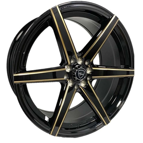 Elegance E002 Gloss Black W/ Bronze Milled Accents