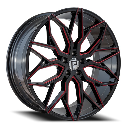 Pinnacle Mystic P306 Black W/ Red Milling