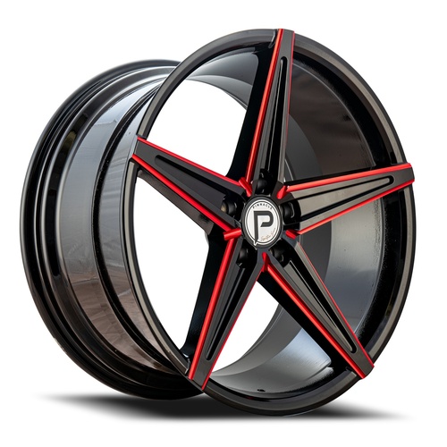 Pinnacle Supreme P202 Black W/ Red Milling