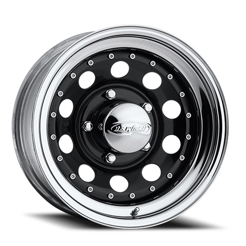 US Wheel Modular Black And Chrome