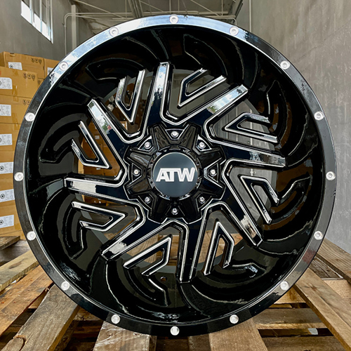 ATW Offroad 006 Gloss Black W/ Milled Spokes