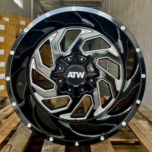 ATW Offroad 007 Gloss Black W/ Milled Spokes