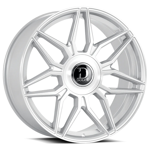 Dolce Luxury Verona Gloss Silver W/ Brushed Face