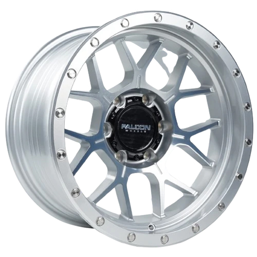 Falcon Wheels TX Titan Silver With Machined Face
