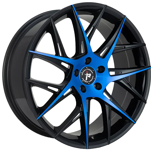 Impact 603 Gloss Black W/ Blue Machined Face