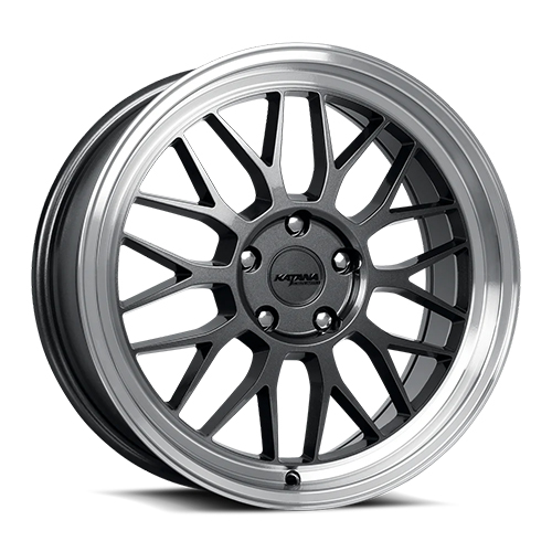 Katana Wheels KR06 Gloss Gunmetal W/ Machined Lip