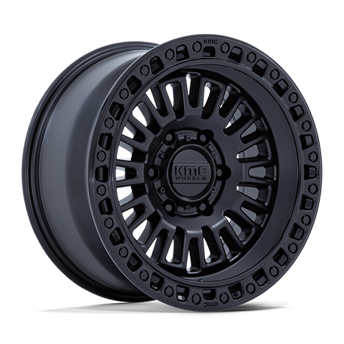 KMC Aztec KM554 Matte Black With Gloss Black Lip