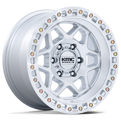 KMC Torx KM553 Gloss Silver With Machined Face
