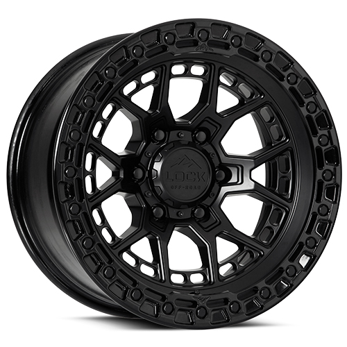 Lock Offroad Commando Matte Black With Gloss Black Ring