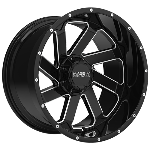 Massiv Off-Road MAS-OR4 Satin Black W/ Milled Rivets