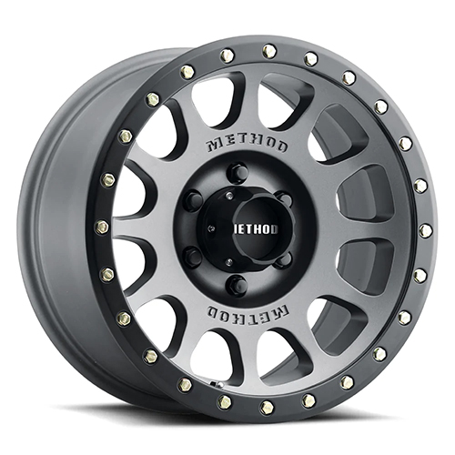 Method Race MR305 NV Titanium W/ Matte Black Lip