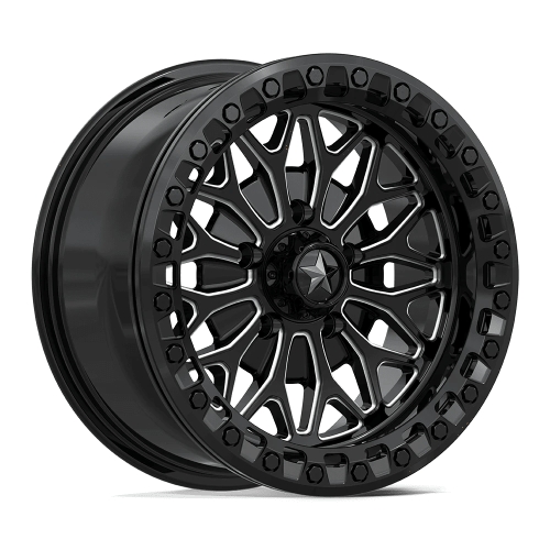 MSA Offroad Bolo UTV Beadlock MA53 Gloss Black Milled