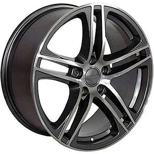 OE Wheels Audi A3 AU07 Gunmetal Machined