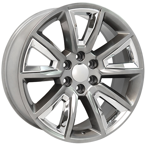OE Wheels Chevrolet Tahoe CV73B Hyper Black W/ Chrome Inserts