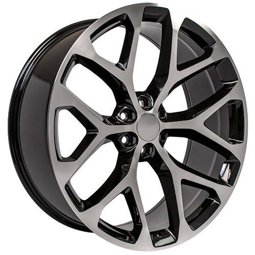 OE Wheels Chevrolet Silverado CV98 Black Machined