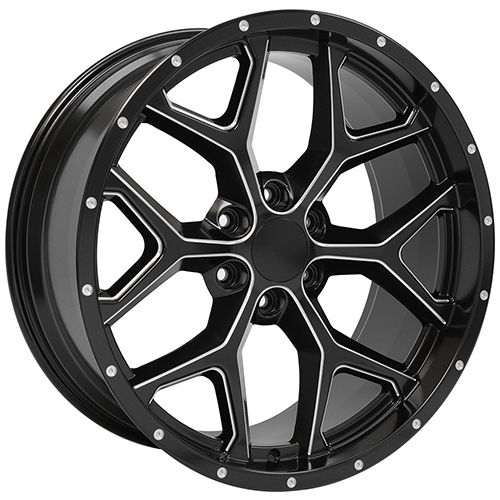 OE Wheels Chevrolet Silverado CV98 Satin Black Milled