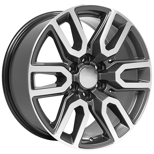 OE Wheels GMC Sierra CV36 Gunmetal Machined