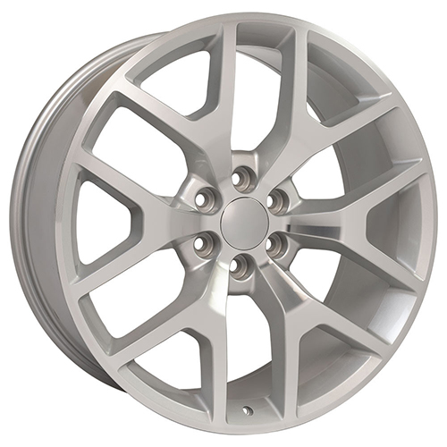 OE Wheels GMC Sierra CV92 Silver Machined