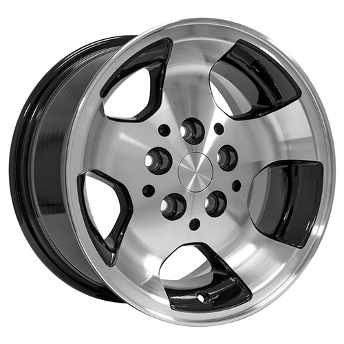 Replica Wheel Jeep Wrangler JP08 Black Machined