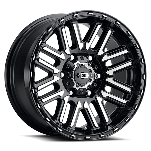 Vision Off-Road Nexus 348 Gloss Black With Machined Face