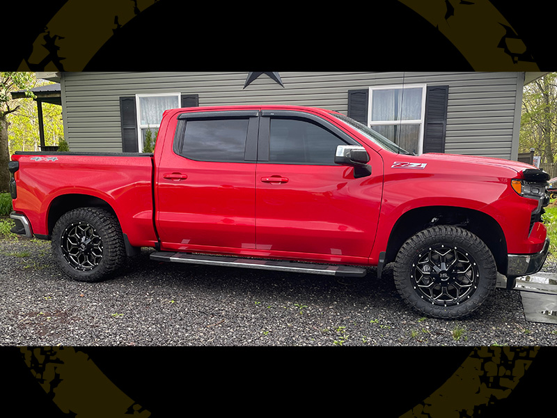 2024 Chevy Silverado Lt Hardrock H712 20x9 Radar Renegade 33x12 50r20 