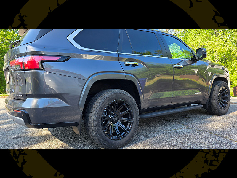 2025 Toyota Sequoia Black Rhino Diamondback Br020 20x9 Mastercraft Courser Trail Lt 265 60r20 